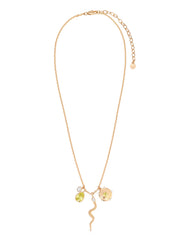 Serpentina Snake Charm Necklace