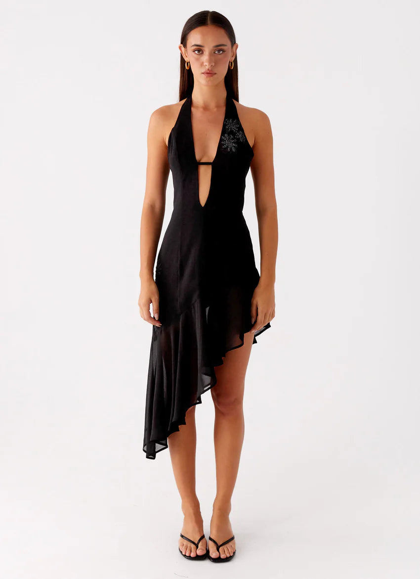 Clean Slate Midi Dress - Black