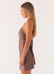Heavy Hearted Mini Dress - Steel